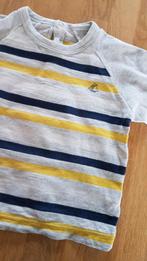 PETIT BATEAU - T-shirt gris clair ligné bleu/jaune/blanc - T, Enfants & Bébés, Vêtements de bébé | Taille 80, Petit bateau, Garçon ou Fille