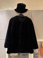 ZWART TEDDY JASJE EN HOEDJE (Med)/CARNAVAL, Enlèvement ou Envoi, Noir, Manteau