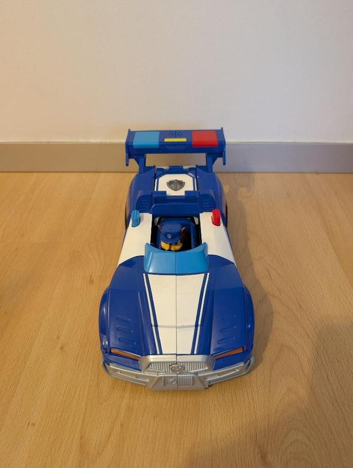 Paw Patrol The Movie 2-in-1 Politieauto van Chase, Kinderen en Baby's, Speelgoed | Actiefiguren, Zo goed als nieuw, Ophalen