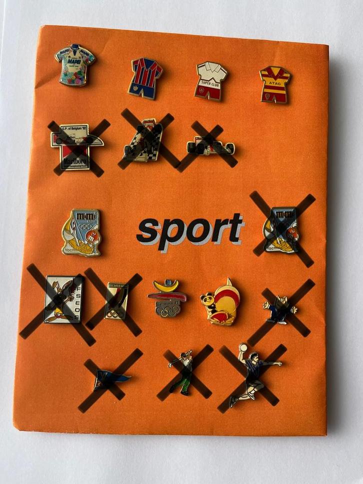 Pin’s Sport  vintage des  90´s, Verzamelen, Speldjes, Pins en Buttons, Gebruikt, Speldje of Pin, Sport, Ophalen