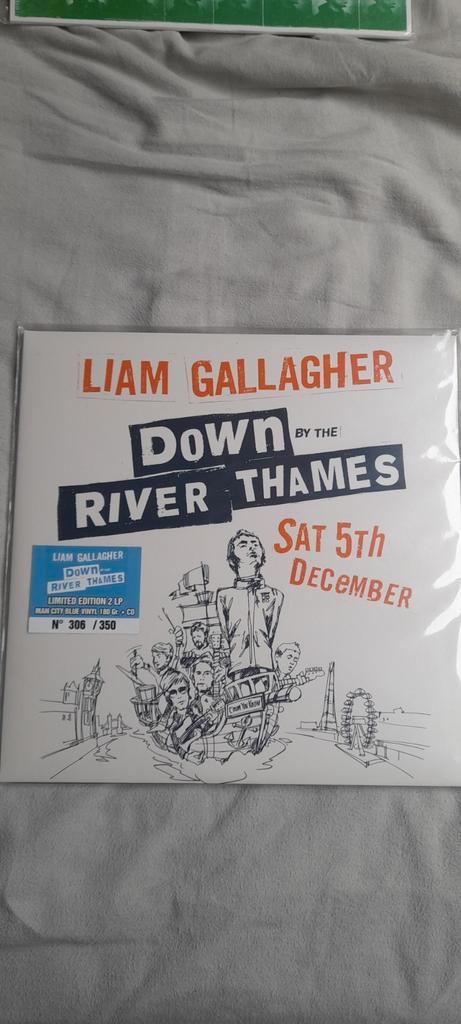 Liam Gallagher - Down By The River Thames. 2LP bleu + CD, CD & DVD, Vinyles | Rock, Comme neuf, Alternatif, 12 pouces, Enlèvement ou Envoi