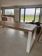 Eiken tafel, Huis en Inrichting, Tafels | Eettafels, Ophalen, Eikenhout, 200 cm of meer, Vijf personen of meer