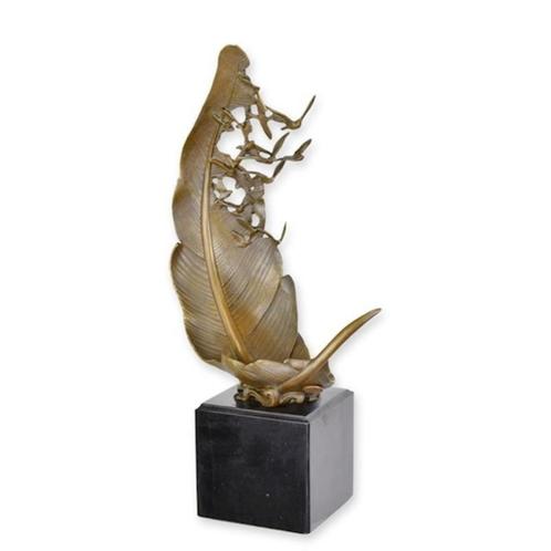 Bronzen Beeld Van Een Duivenveer GRATIS LEVERING, Antiek en Kunst, Antiek | Brons en Koper, Brons, Verzenden