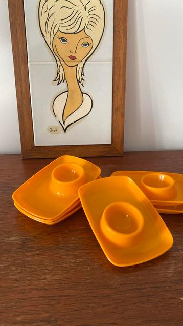 Vintage eierdopjes, 6 stuks beschikbaar voor biedingen