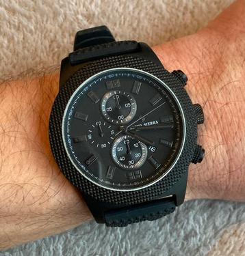 Alpha Sierra Blackhawk UH60G, Handtassen en Accessoires, Horloges | Heren, Staal, Polshorloge, Kunststof, Zo goed als nieuw