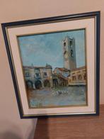 Schilderij /   Città Alta  - Bergamo   / Nespoli, Antiek en Kunst, Verzenden