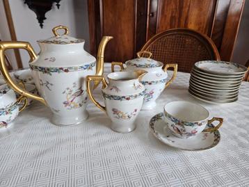 Service à thé 12p. - Porcelaine de Limoges  beschikbaar voor biedingen