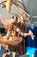 carillon dragon et ses deux bébés dans nid 50 cm bambou coco, Enlèvement ou Envoi