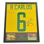 Roberto Carlos gesigneerd Brazilië thuisshirt WK 2002, Verzamelen, Verzenden, Zo goed als nieuw, Shirt