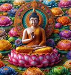 Diamond Painting boedah kleurrijk 50x40cm (rond), Hobby en Vrije tijd, Schilderen, Verzenden, Nieuw, Overige typen