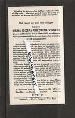 Doodsprentje-Oorlog-Maria-Vissers-Herentals+1944, Verzamelen, Bidprentjes en Rouwkaarten, Bidprentje, Verzenden