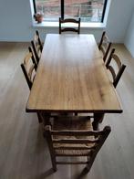 Eettafel met 6 stoelen, Huis en Inrichting, Gebruikt, Ophalen of Verzenden