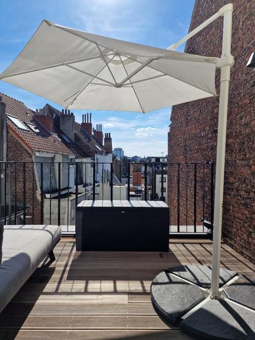 Paraplu van 270 cm, Tuin en Terras, Parasols, Gebruikt, Stokparasol, 2 tot 3 meter, Ophalen