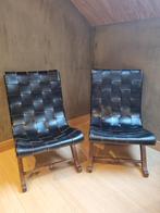 Vintage Valenti lederen fauteuils (2 stuks), Antiquités & Art, Enlèvement