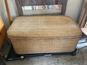 Vintage rotan kist  beschikbaar voor biedingen