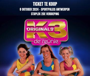 1x staplek ticket K3 Originals 8 oktober Antwerpen beschikbaar voor biedingen