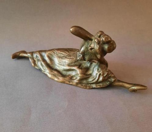 ✔️ Erotisch brons „La Goulue” 1900, Antiek en Kunst, Kunst | Beelden en Houtsnijwerken, Verzenden