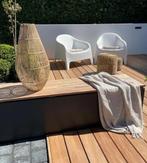 Cortenstalen zitbank of aluminium gelakte zitbank, Tuin en Terras, Ophalen, Nieuw, Metaal