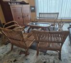 Vintage salon rotan/bamboe, Ophalen