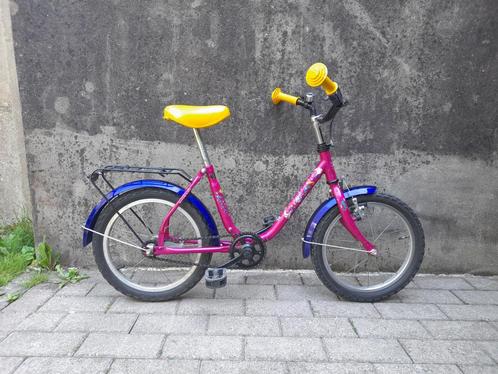Fiets voor meisje 5-6 tot 8 jaar (16 inch), Fietsen en Brommers, Fietsen | Meisjes, Gebruikt, 16 inch, Handrem, Versnellingen