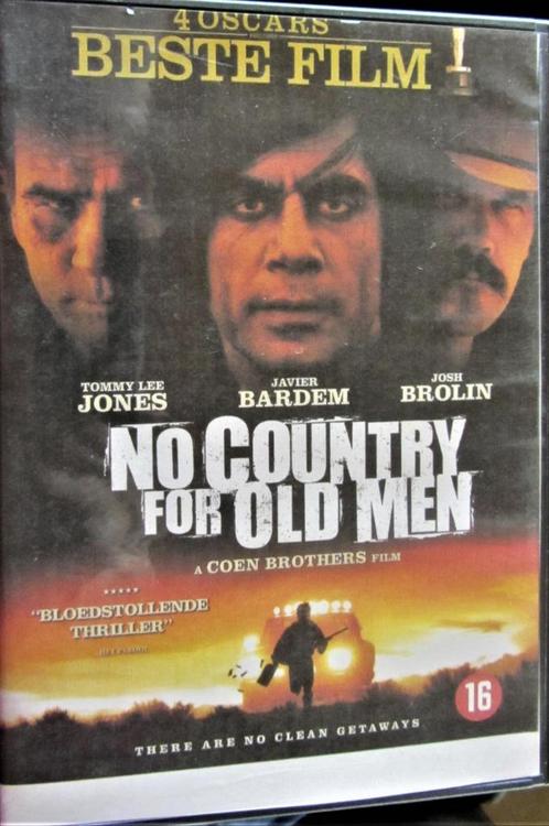DVD ACTIE/THRILLER- NO COUNTRY FOR OLD MEN (TOMMY LEE JONES), Cd's en Dvd's, Dvd's | Actie, Zo goed als nieuw, Actiethriller, Alle leeftijden