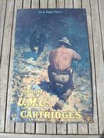 U.M.C. cartridges reclame bord 1991, Ophalen, Gebruikt, Reclamebord