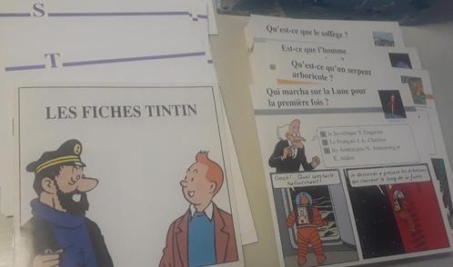 Fiches TinTin - Kuifje, Collections, Personnages de BD, Comme neuf, Tintin, Enlèvement ou Envoi