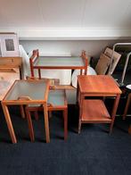 Set tafels + trolley, Ophalen, Gebruikt, Kersenhout