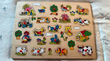 Puzzle en bois, Enlèvement ou Envoi, 10 à 50 pièces, Comme neuf, En bois