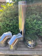 DW Eco Jeremias 316 - inox - conduit, coudes, Huis en Inrichting, Haarden, Ophalen, Gebruikt, Houthaard