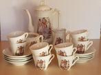 Antiek vintage koffieservies Frans porselein, type Fragonard, Antiek en Kunst, Antiek | Servies compleet, Ophalen