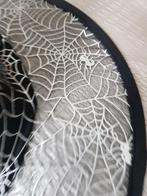 Chapeau de sorcière HALLOWEEN motif araignées, Ophalen, Zo goed als nieuw