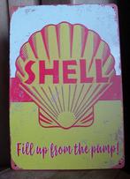 SHELL REKLAME - METAAL -, Verzamelen, Ophalen of Verzenden