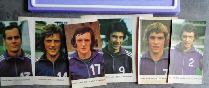FOOT    ANDERLECHT IMPRIME PERRETTE DE BEUKELAAR 6x, Hobby & Loisirs créatifs, Autocollants & Images, Comme neuf, Envoi