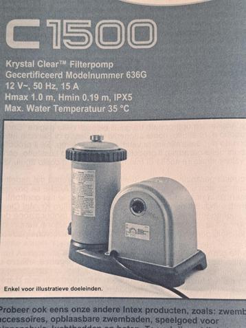 intex filterpomp C1500, 5678 l/u beschikbaar voor biedingen