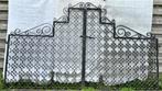 Antieke smeedijzeren poort - ca 1930, Tuin en Terras, Tuinhekken en Hekwerk, Ophalen, Gebruikt, IJzer, Sierhekwerk