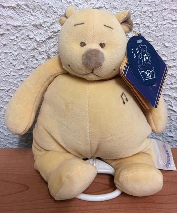 Zachte knuffel Noukies Tonton Beer musical beige. Nieuw!  beschikbaar voor biedingen