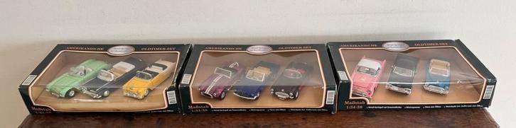 9pc Amerikanische Oldtimer-Set Diecast Lot 1:34-38 - 3 Boxes, Huis en Inrichting, Woonaccessoires | Kapstokken, Zo goed als nieuw