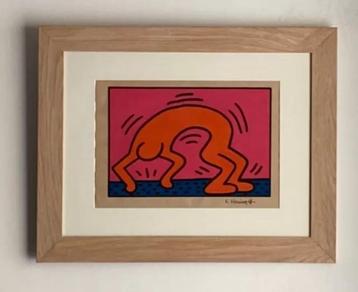 Keith Haring : dessin dans encadrement premium  disponible aux enchères