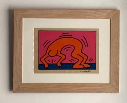 Keith Haring : dessin dans encadrement premium, Antiek en Kunst, Kunst | Litho's en Zeefdrukken