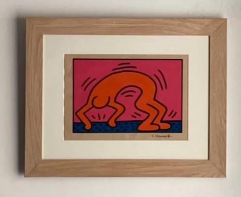 Keith Haring : dessin dans encadrement premium, Antiquités & Art, Art | Lithographies & Sérigraphies