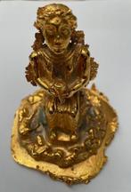 verguld beeldje met voetstuk, Ophalen of Verzenden, Nieuw, Mens