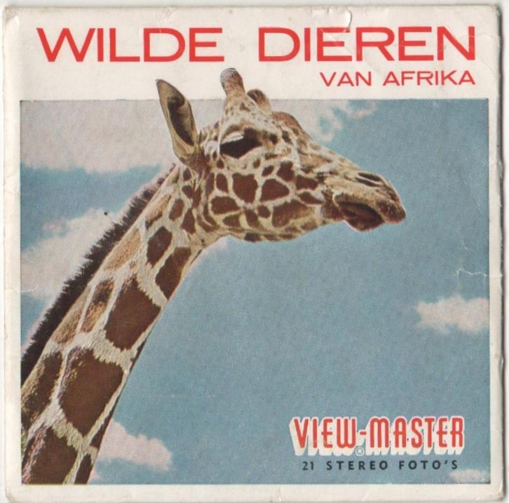 View-master Wilde Dieren van Afrika B 618 FR en NL, Antiek en Kunst, Antiek | Speelgoed, Ophalen of Verzenden