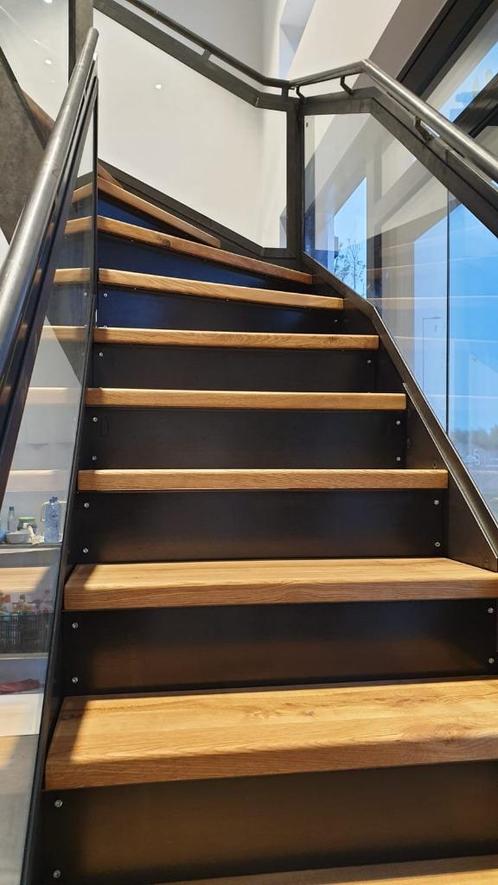 Eiken traptreden 40 mm dikte, eiken bordessen en stootborden, Huis en Inrichting, Woonaccessoires | Wandplanken en Boekenplanken