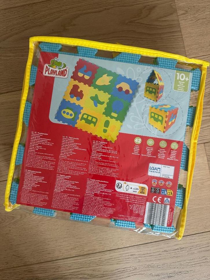 Vloerpuzzelmat 42 stukjes, nieuw Playland, Kinderen en Baby's, Speelgoed | Kinderpuzzels, Nieuw, 6 maanden tot 2 jaar, 10 tot 50 stukjes