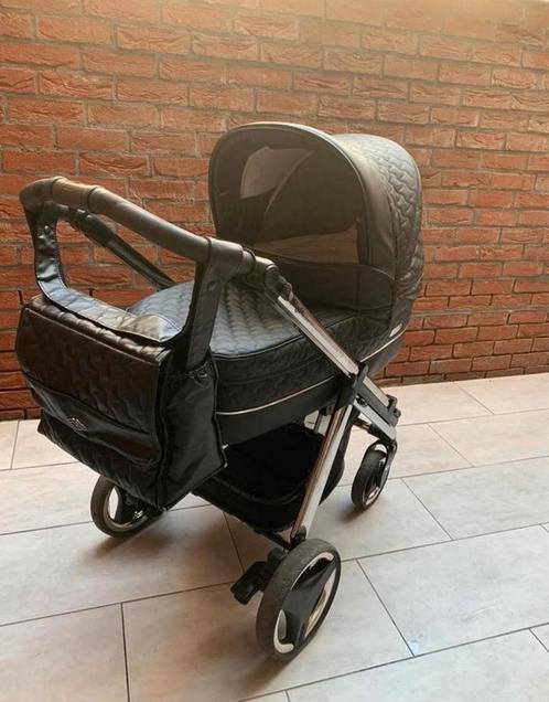 Zwarte volledige kinderwagen, Kinderen en Baby's, Kinderwagens en Combinaties, Zo goed als nieuw, Kinderwagen