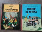 Strips Kuifje: Kuifje in Afrika + De Zonnetempel, Boeken, Meerdere stripboeken, Ophalen of Verzenden, Gelezen, Herge