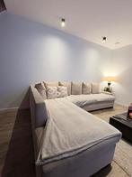 Beige hoekzetel, Huis en Inrichting, Ophalen, Gebruikt, Landelijk/modern, 300 cm of meer