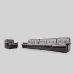 Leather 1970s modular sofa set, Huis en Inrichting, Ophalen, Zo goed als nieuw