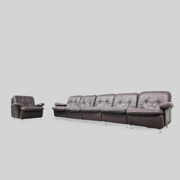 Leather 1970s modular sofa set beschikbaar voor biedingen